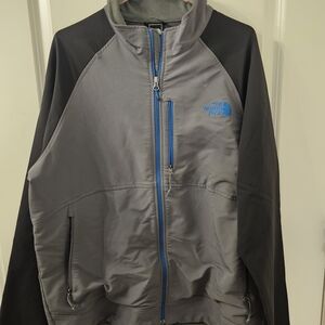 The North Face Gray and Black Raglan Shirt